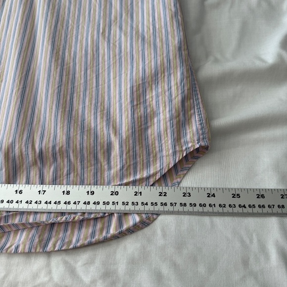 Robert Talbott Men's Long Sleeve Button Up Shirt Single‎ Pocket Multicolor Large - Picture 13 of 14